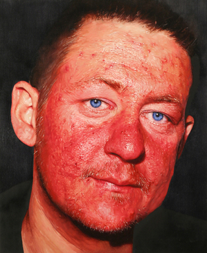 Matthew Watson, Untitled Portrait, 2009, oil on copper, 9 x 11 in. Courtesy of WORK Gallery.