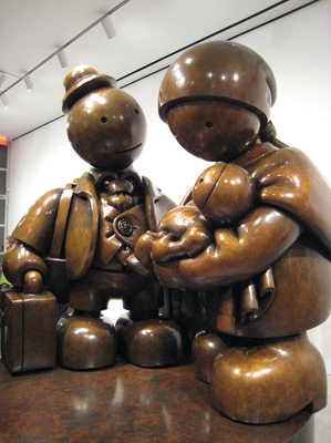 Tom Otterness "Immigrant Family" installation view