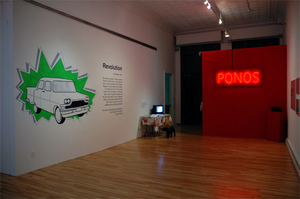 "Stalking with Stories" installation view