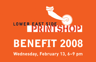 Lower East Side Printshop 2008 Benefit Invite